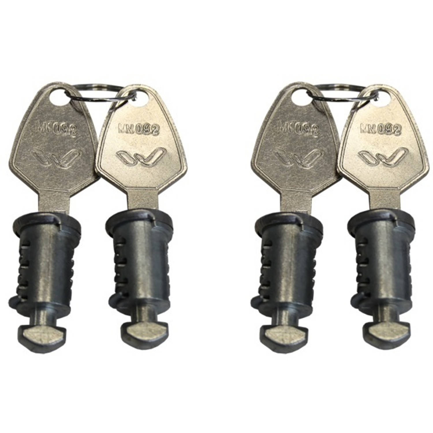 Menabo Sloten Set Voor Tiger Dakdrager - Zwart