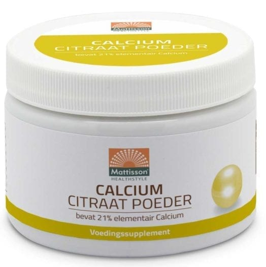 Mattisson Calcium citraat poeder - 21% elementair calcium