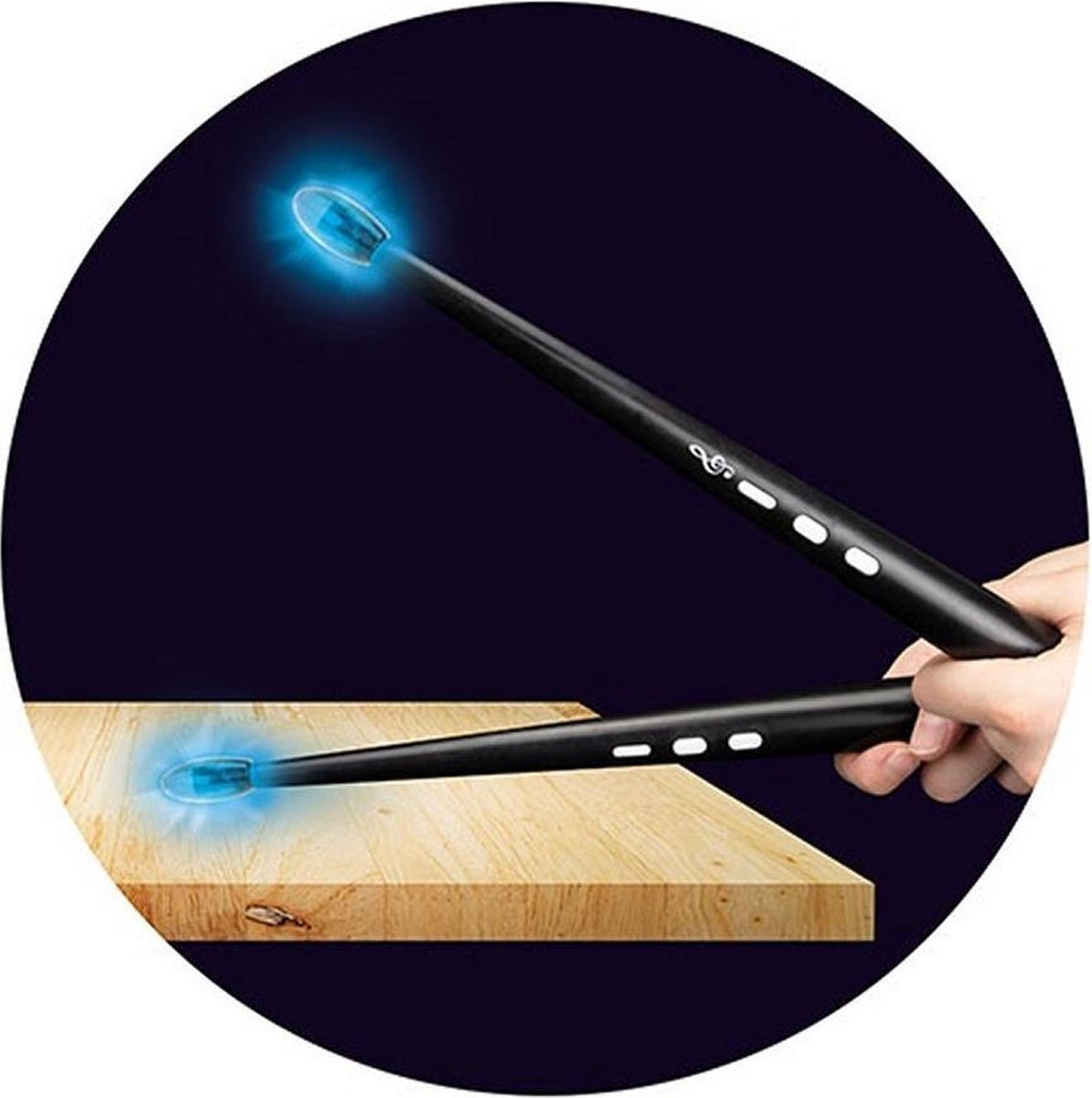 Toi-Toys Toi Toys draadloze drumstokken Music Artist 2 delig - Zwart