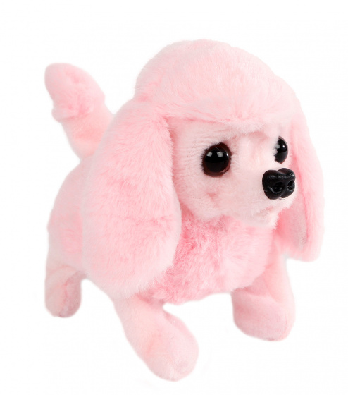 Take Me Home loophond junior pluche 15,5 cm - Roze