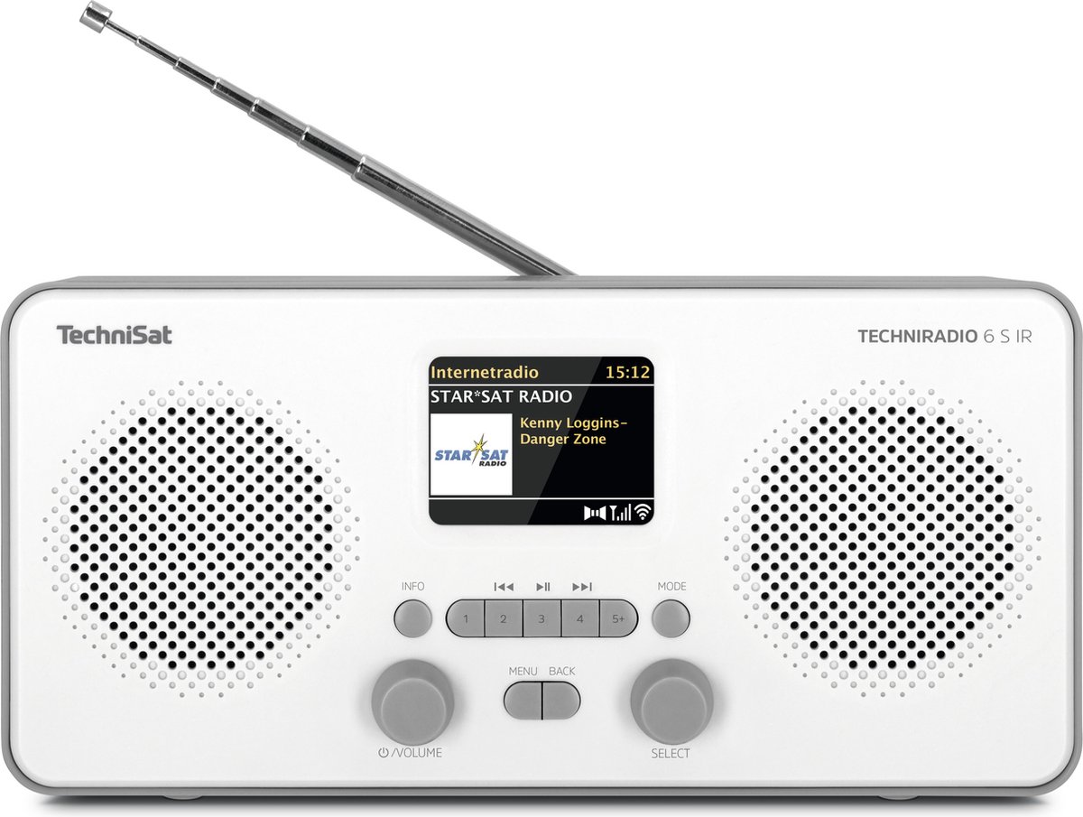 TechniSat Techniradio 6 S Ir - Dab+ En Internetradio -/grijs - Wit