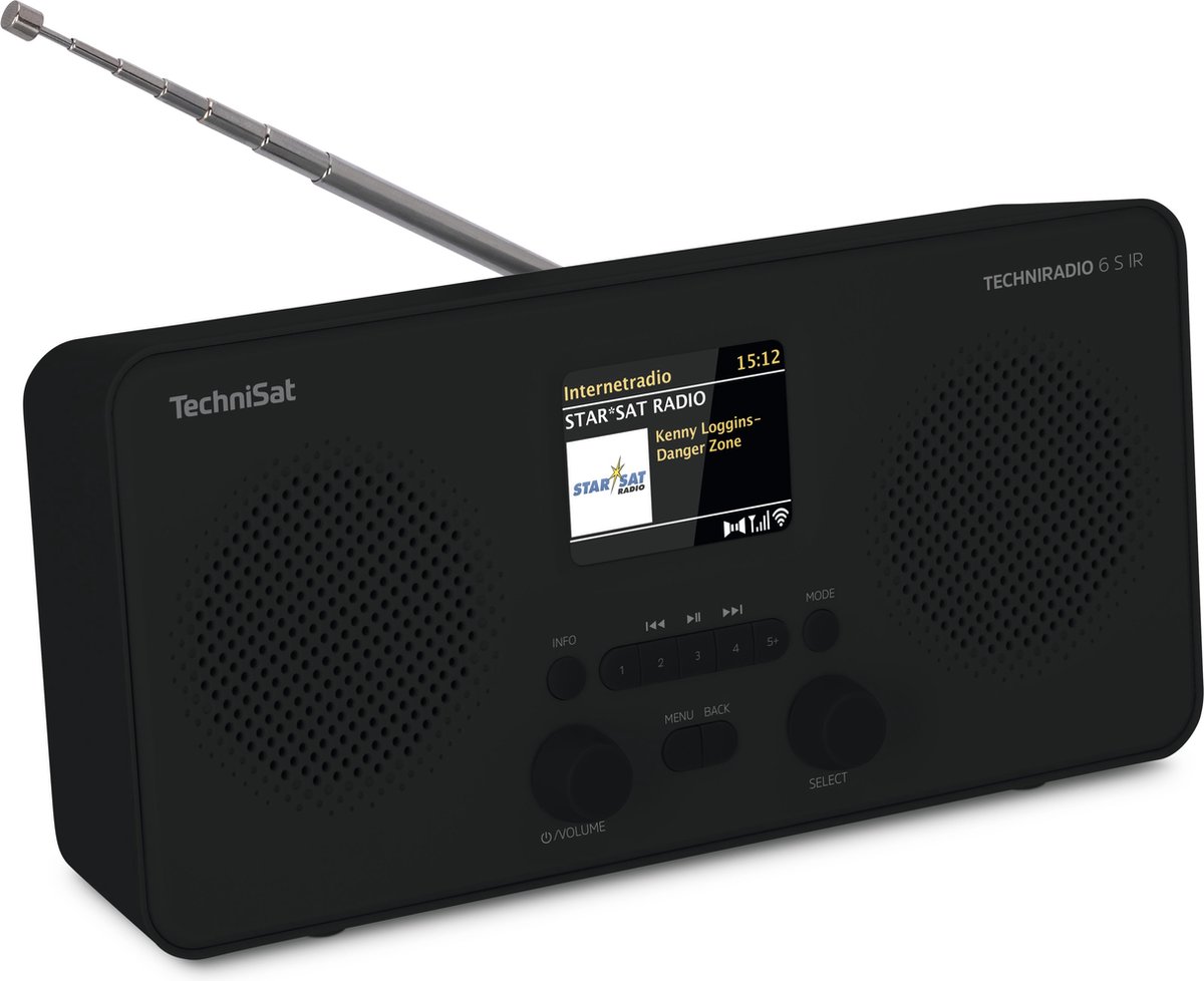 TechniSat Techniradio 6 S Ir - Dab+ En Internetradio - - Zwart