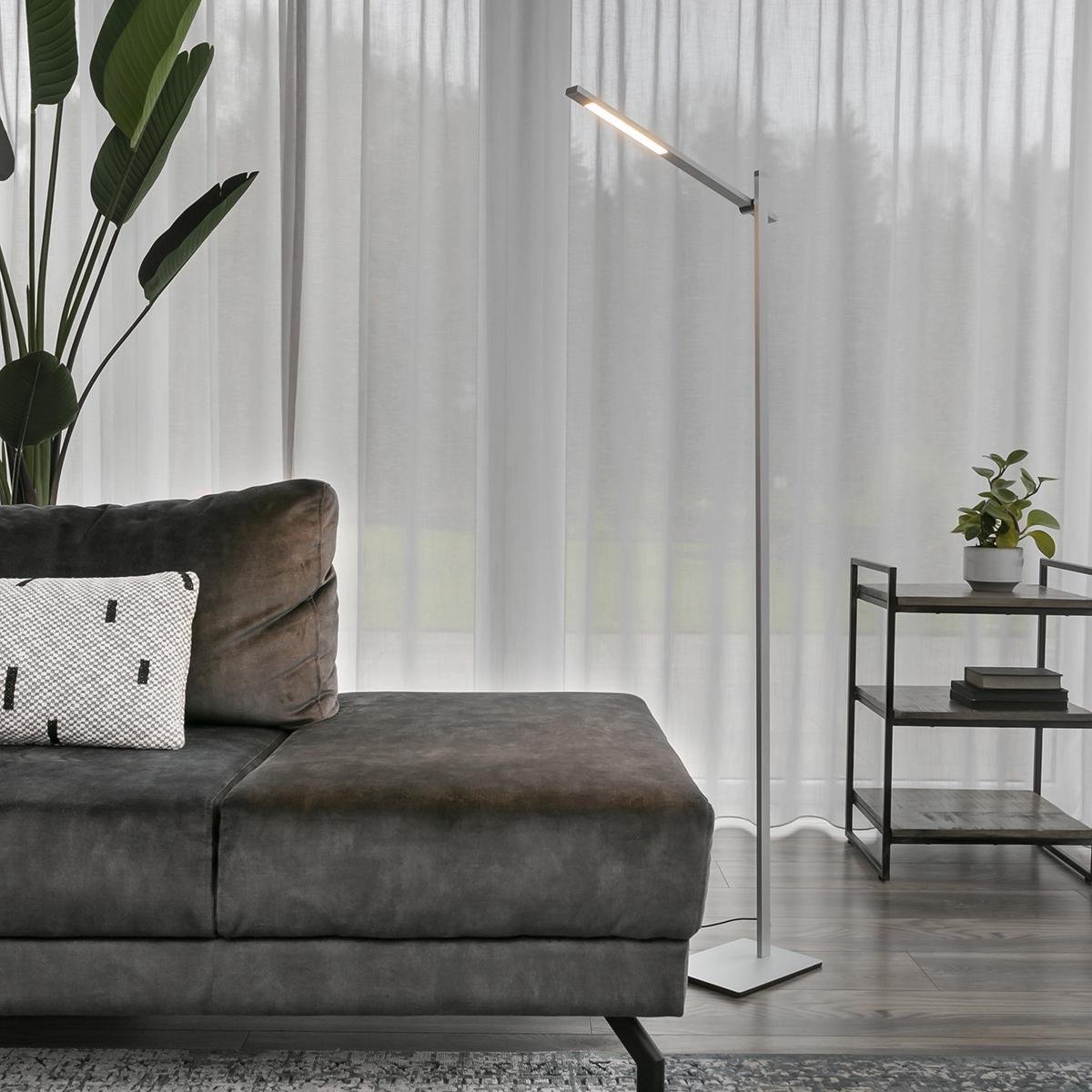 Mexlite Stekk Staande Lamp Staal - Silver