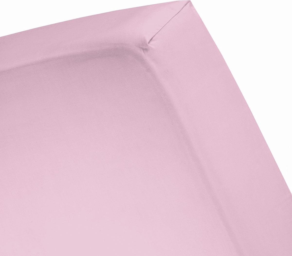 Cinderella Jersey Split-topper Hoeslaken - 100% Gebreide Jersey Katoen - Lits-jumeaux (180x200/210 Cm) - Candy - Roze