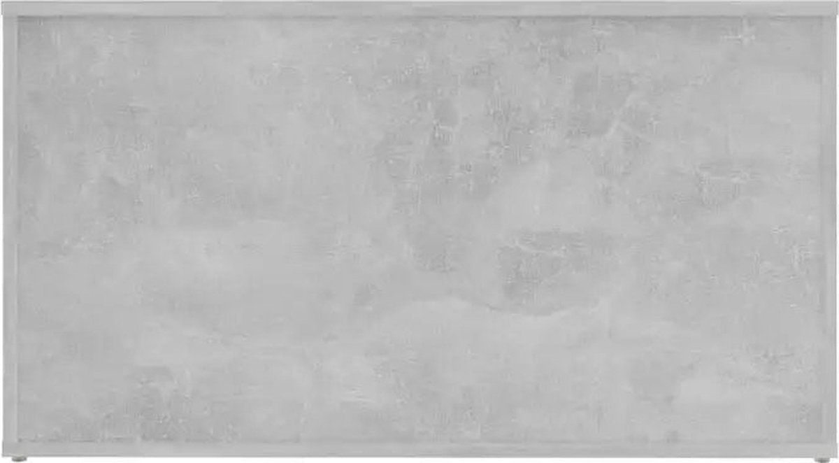 Vidaxl Opbergkist 84x42x46 Cm Spaanplaat Hoogglans - Wit