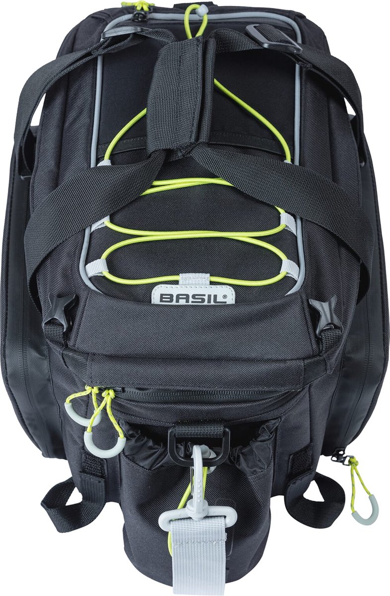 Basil Miles Bagagedragertas Xl Pro, 9-36l, Black Lime - Zwart