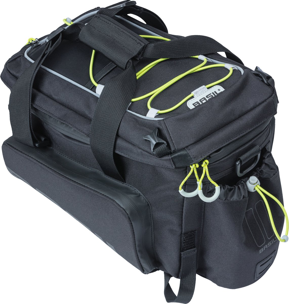 Basil Miles Bagagedragertas Xl Pro, 9-36l, Black Lime - Zwart