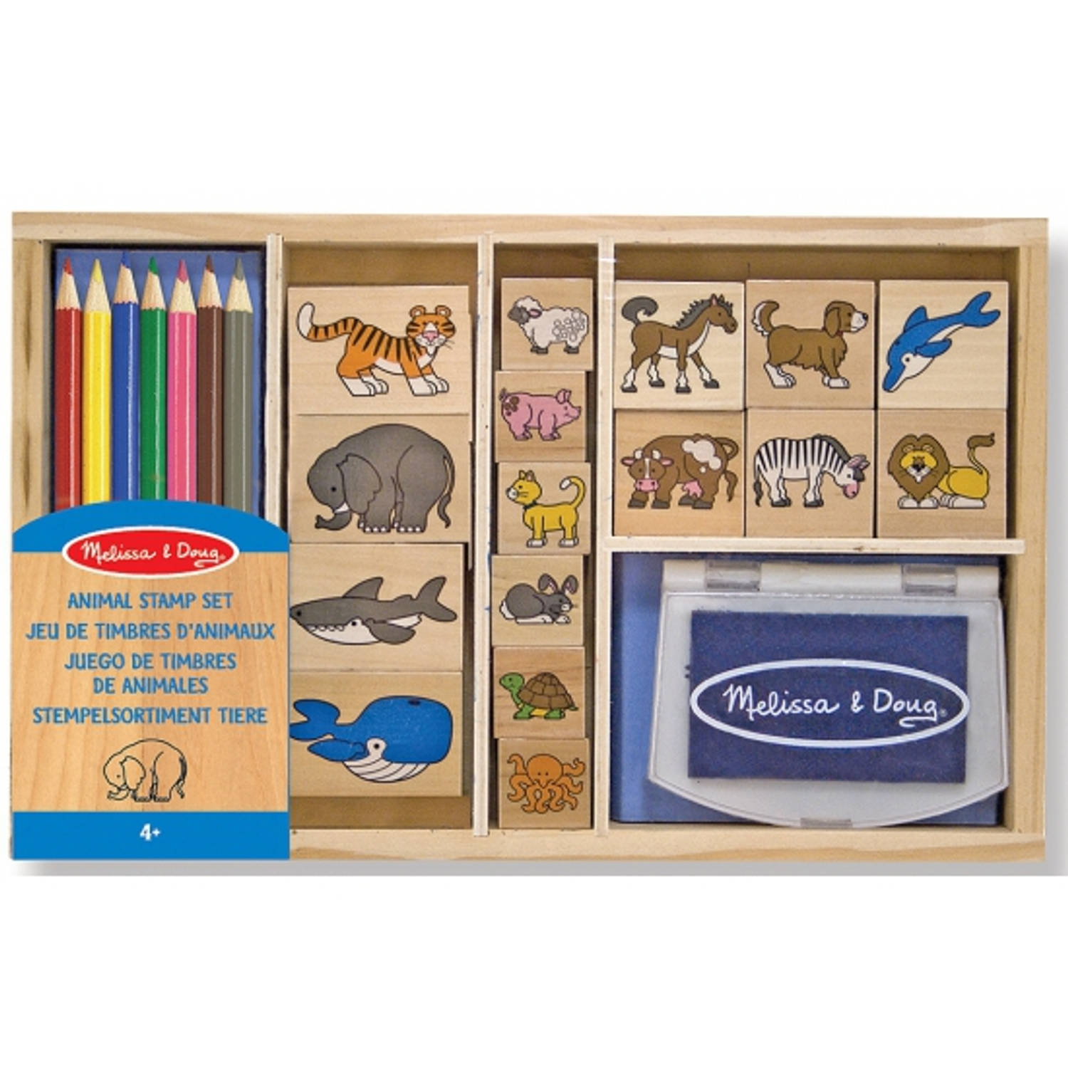 Houten Dieren Stempelset