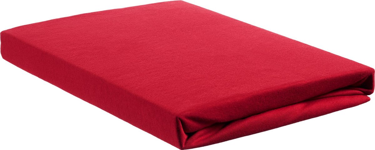 Beddinghouse Jersey Topper Hoeslaken - 100% Gebreide Jersey Katoen - 1-persoons (70/90x200/220 Cm) - Red - Rood