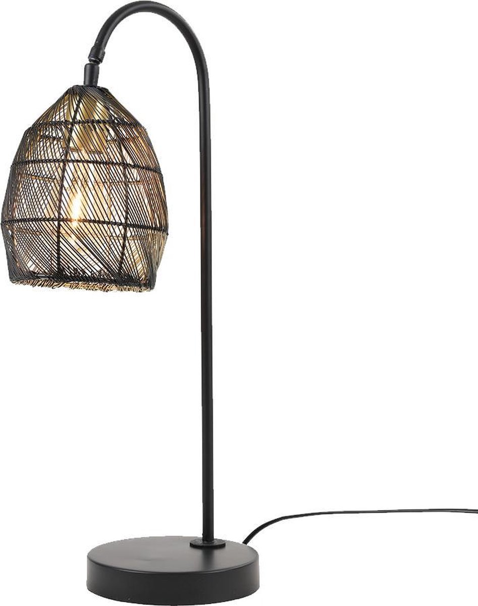 Light & Living Meya Tafellamp Draadlamp - Zwart