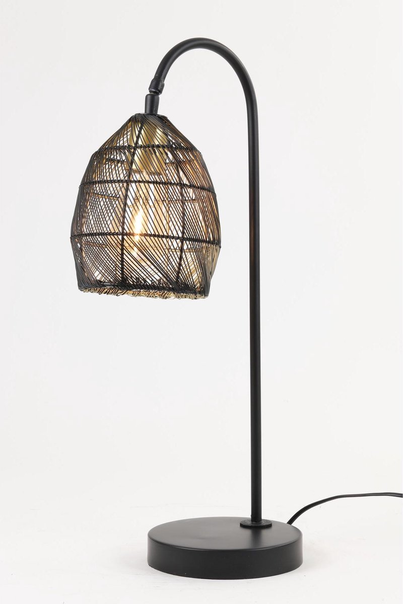 Light & Living Meya Tafellamp Draadlamp - Zwart