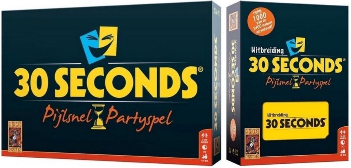 999Games Spellenbundel - 2 Stuks - 30 Seconds & 30 Seconds Uitbreiding