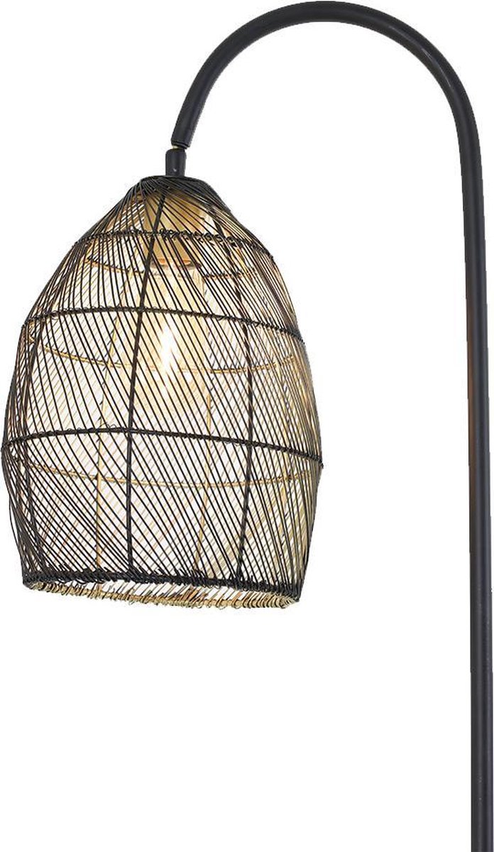 Light & Living Meya Vloerlamp Draadlamp - Zwart
