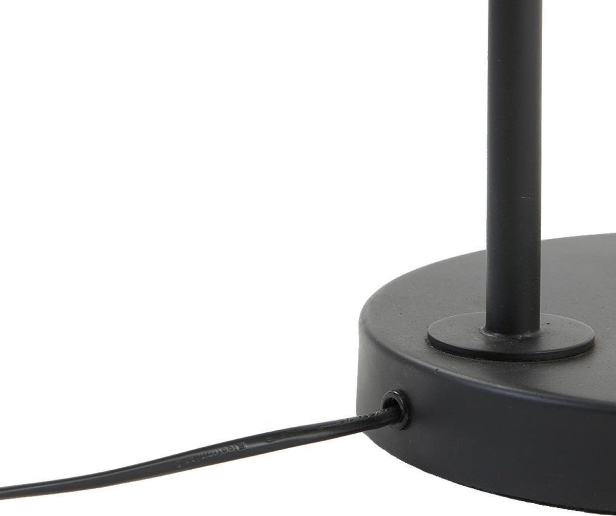 Light & Living Alvaro Tafellamp Draad Kap - Zwart