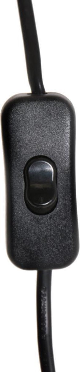 Light & Living Alvaro Tafellamp Draad Kap - Zwart