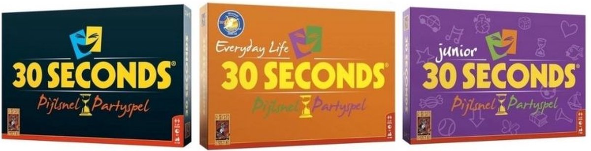 999Games Spellenbundel - 3 Stuks - 30 Seconds & 30 Seconds Everyday Life & 30 Seconds Junior