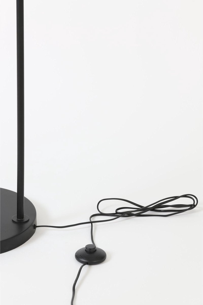 Light & Living Alvaro Vloerlamp Draad Kap - Zwart