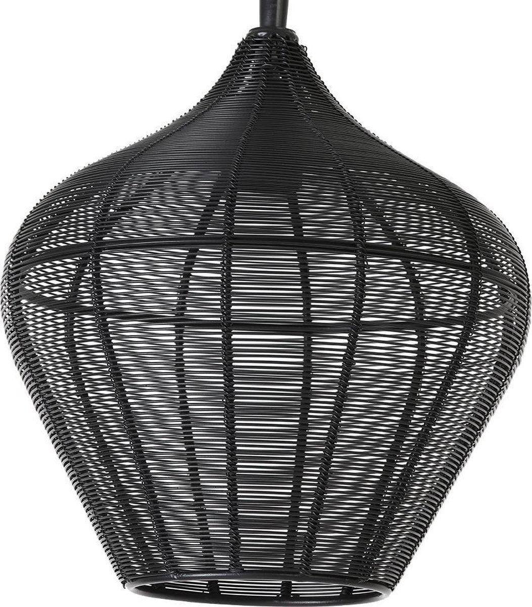 Light & Living Alvaro Vloerlamp Draad Kap - Zwart