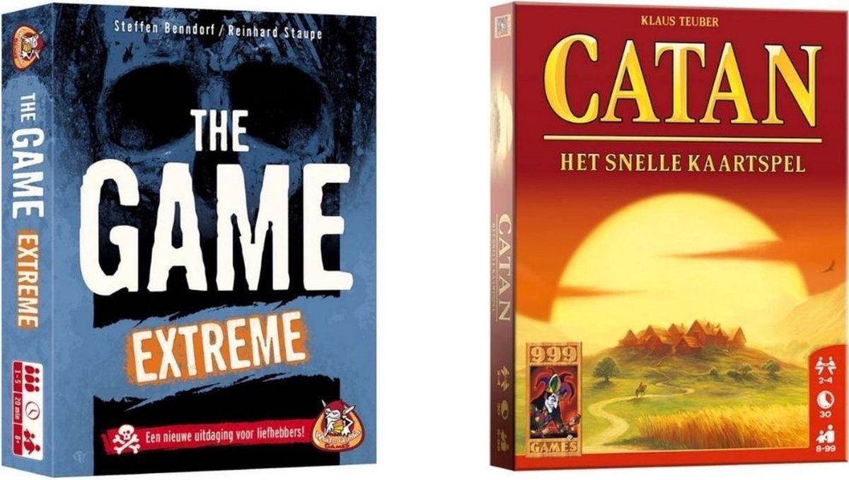 999Games Spellenbundel - Kaartspel - 2 Stuks - The Game Extreme & Catan: Het Snelle Kaartspel