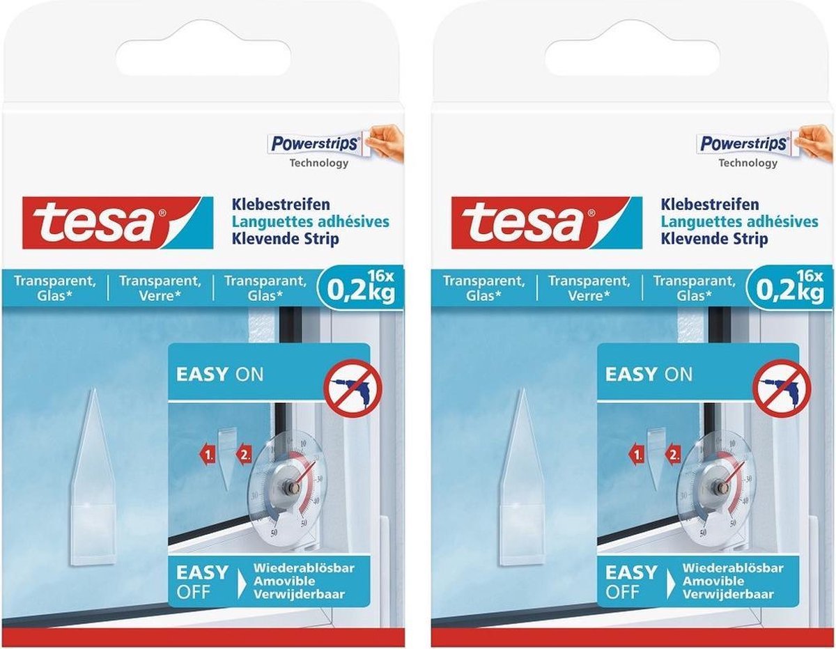 Powerstrips Spiegel/ruit Tesa 32 Stuks - Tape (Klussen)