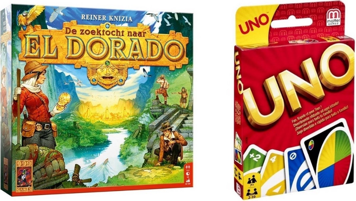 Spellenbundel - 2 Stuks - De Zoektocht Naar El Dorado & Uno
