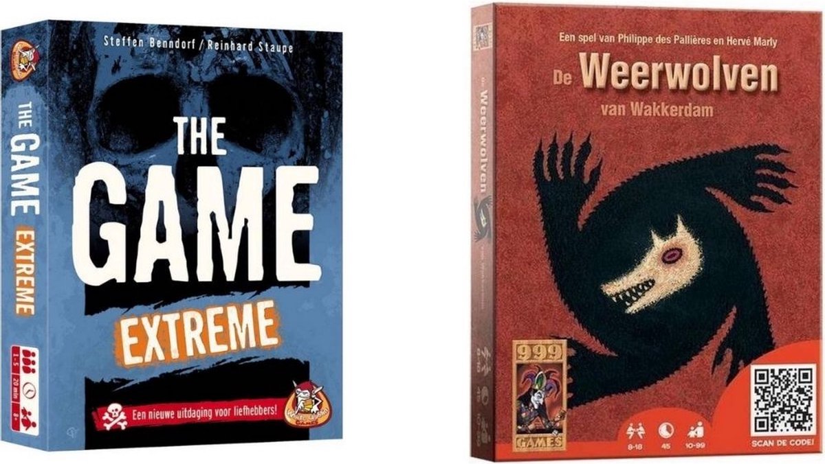 999Games Spellenbundel - Kaartspel - 2 Stuks - The Game Extreme & De Weerwolven Van Wakkerdam