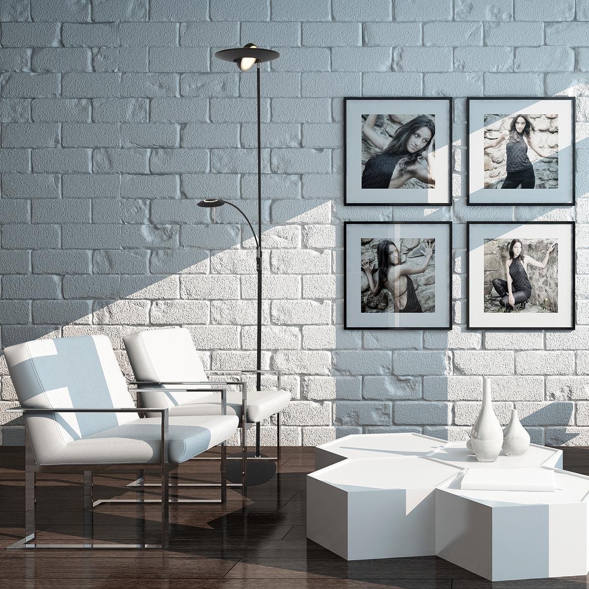 Steinhauer Zenith Vloerlamp - Zwart