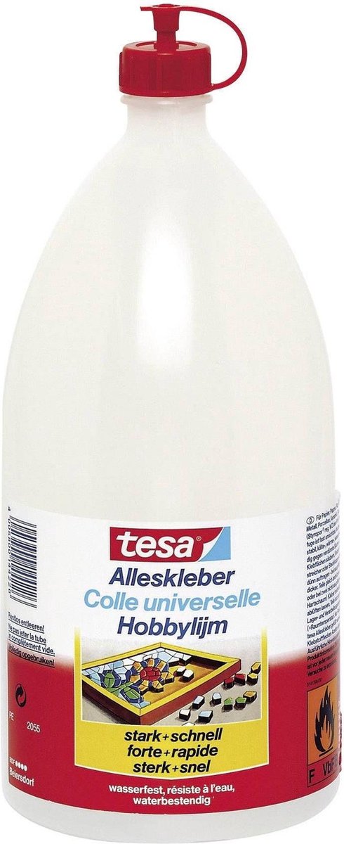 1x Tesa Alleslijm 1750 Gram Knutselbenodigdheden - Hobbylijm