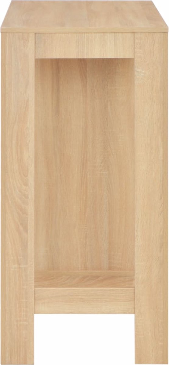 Vidaxl Bartafel Met Schap 110x50x103 Cm Eikenkleurig - Bruin