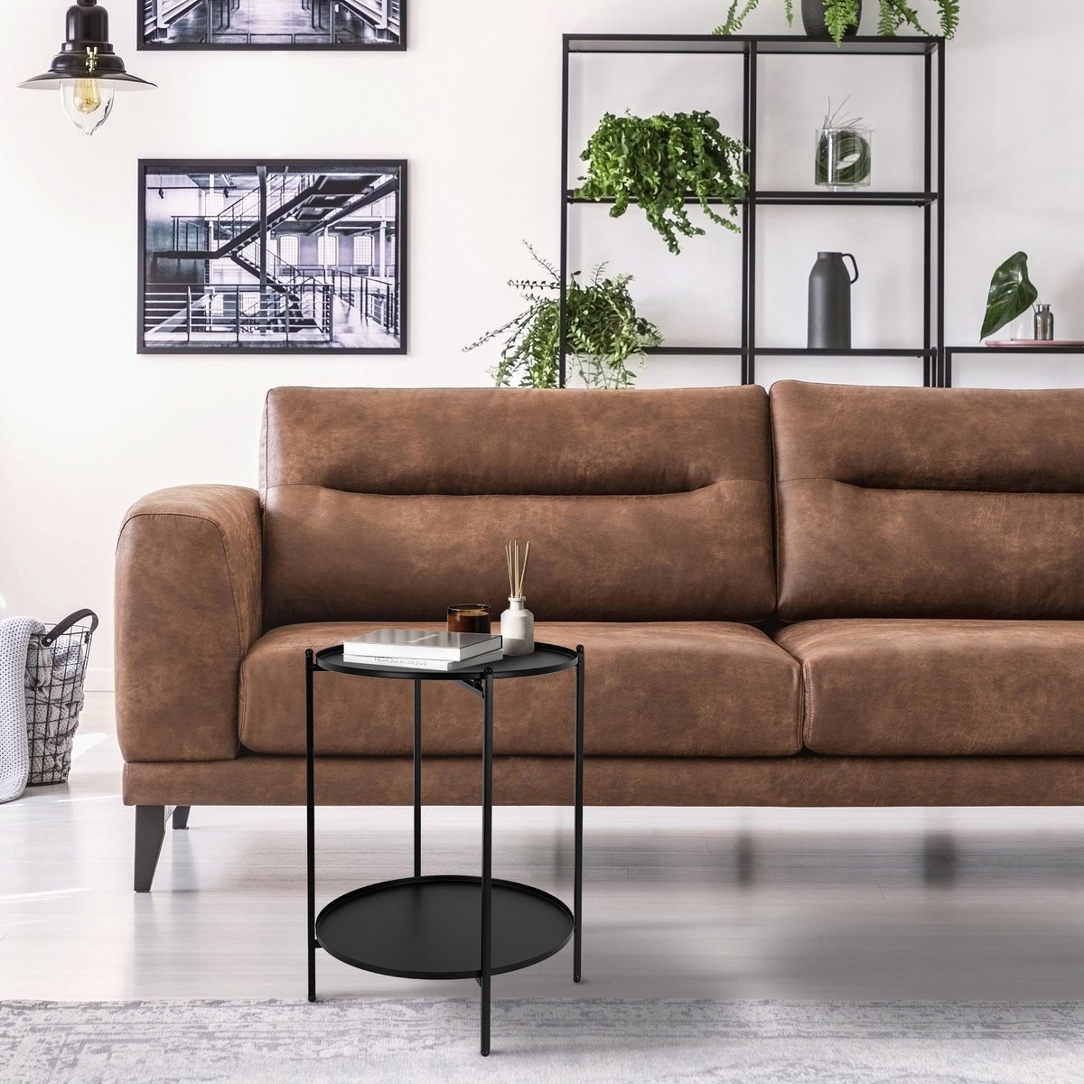 Ambiance Bijzettafel 50,5 Cm Metaal - Zwart