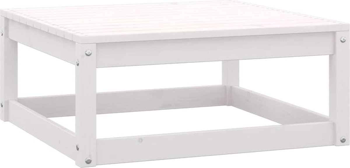 Vidaxl 10-delige Loungeset Met Kussens Massief Grenenhout - Wit