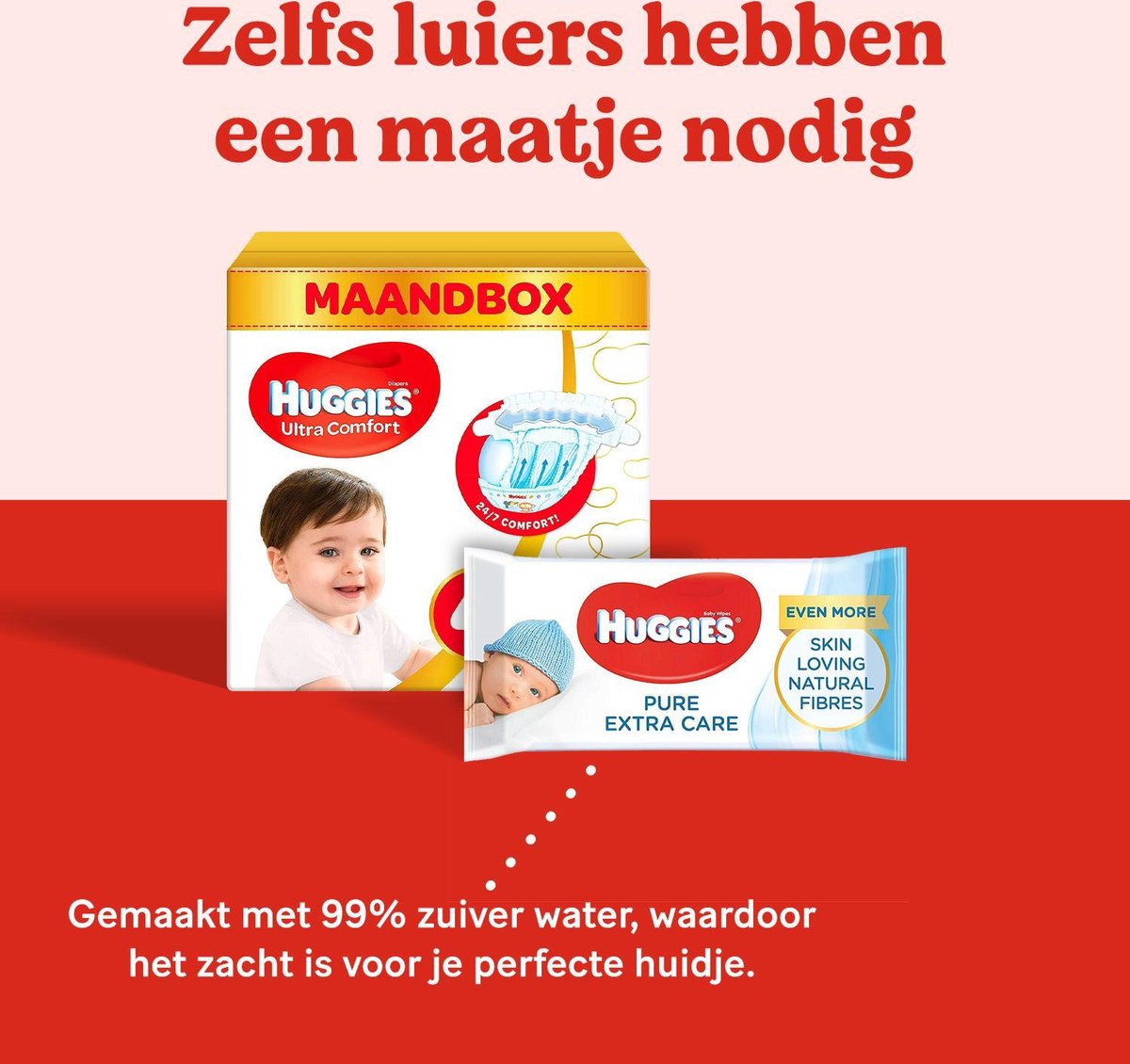 Huggies Ultra Comfort - Unisex Babyluiers X168 Maat 3-1 Maandverpakking