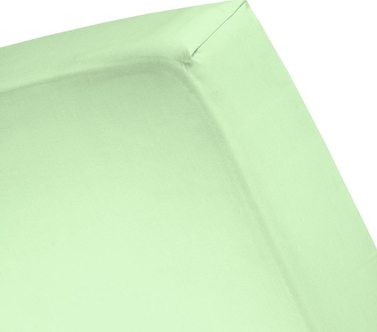 Damai Hoeslaken Double Jersey - 180x220cm Of 200x200cm - - Licht - Groen