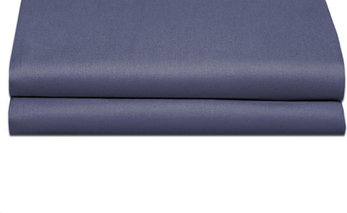 Cinderella Kussenslopen Met Rits - Katoen - 80x80 Cm - Donker - 2 Stuks - Blauw