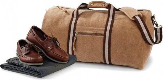 Quadra Sporttas-weekendtas “Used Look” Vintage Sahara