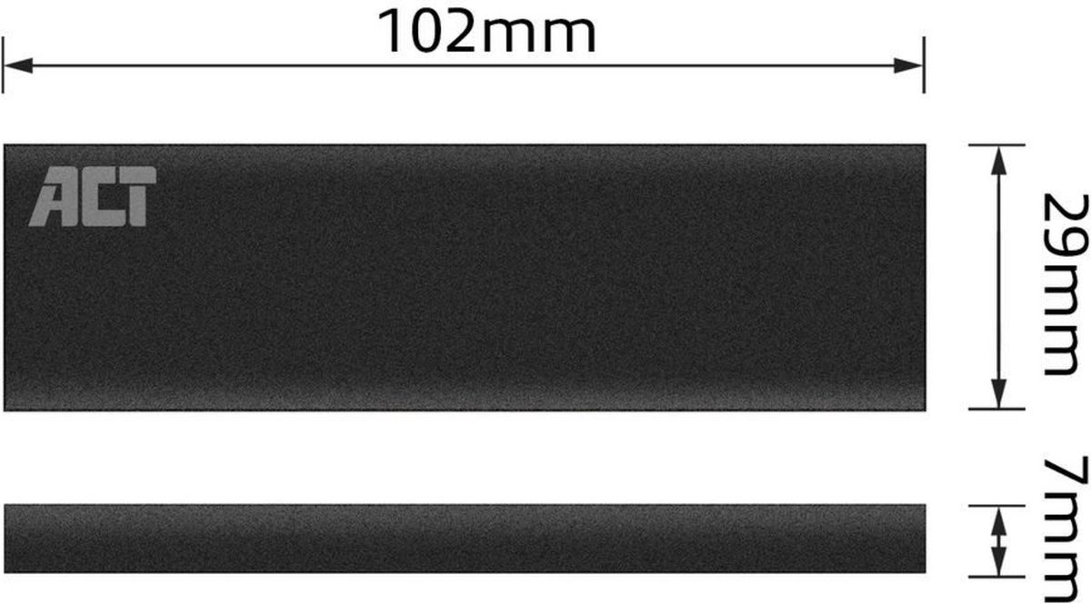 ACT USB-C M.2 SATA en NVMe SSD behuizing