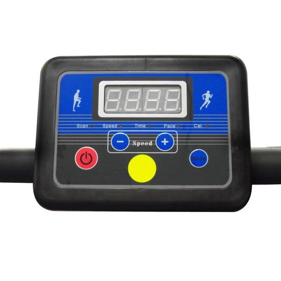 Vidaxl Loopband Met 3"" Lcd-scherm Elektrisch 100x34 Cm 500 W - Zwart