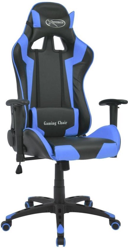 Vidaxl Bureau-/gamestoel Verstelbaar Xtreme Kunstleer - Blauw