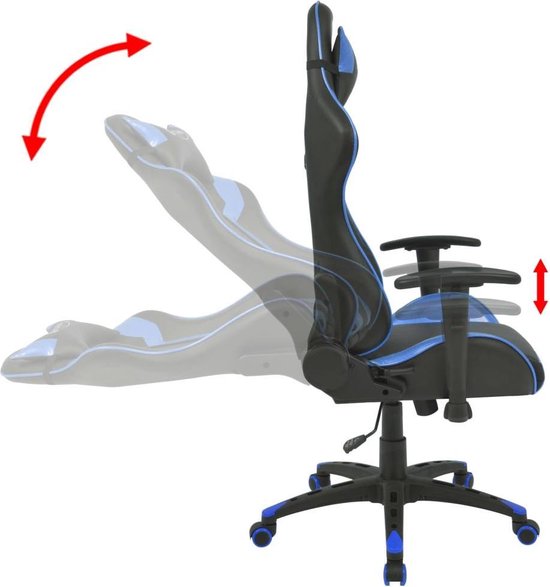 Vidaxl Bureau-/gamestoel Verstelbaar Xtreme Kunstleer - Blauw