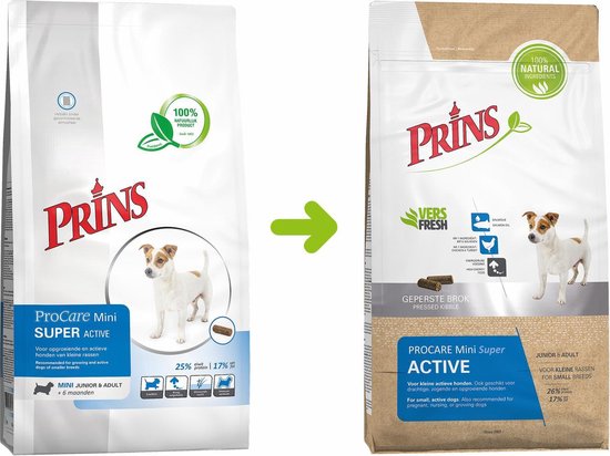 Prins Procare Super Active Mini - Hondenvoer - 3 kg