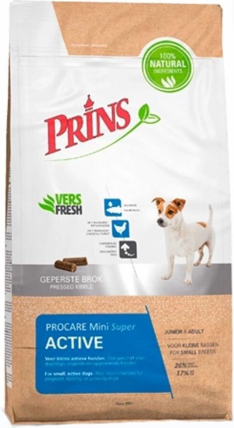 Prins Procare Super Active Mini - Hondenvoer - 3 kg