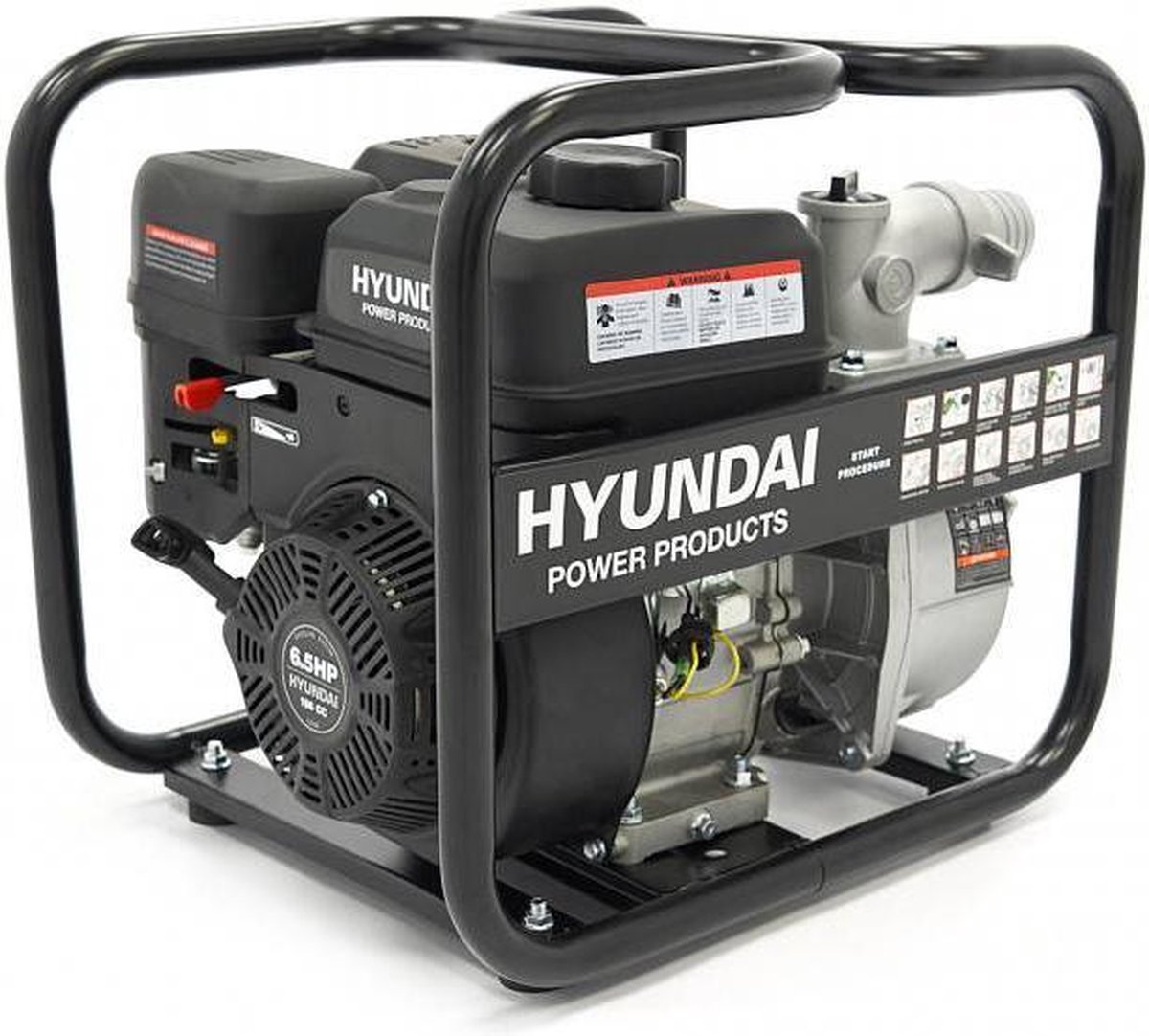 Hyundai Schoonwaterpomp 196cc - 6Pk - 57643 - Zwart