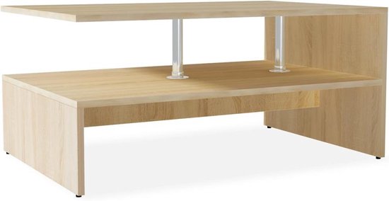 Vidaxl Salontafel 90x59x42 Cm Spaanplaat Eiken - Marrón