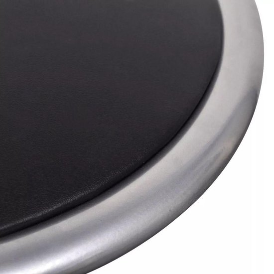 Vidaxl Barkrukken Inklapbaar 4 St Kunstleer - Zwart