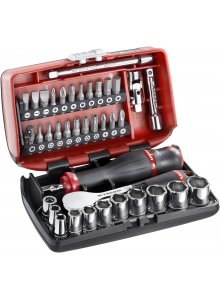 Facom 1/4 Socket Set 6Pt 5.5-14Mm R.181 38Pc - R.181NANOPB