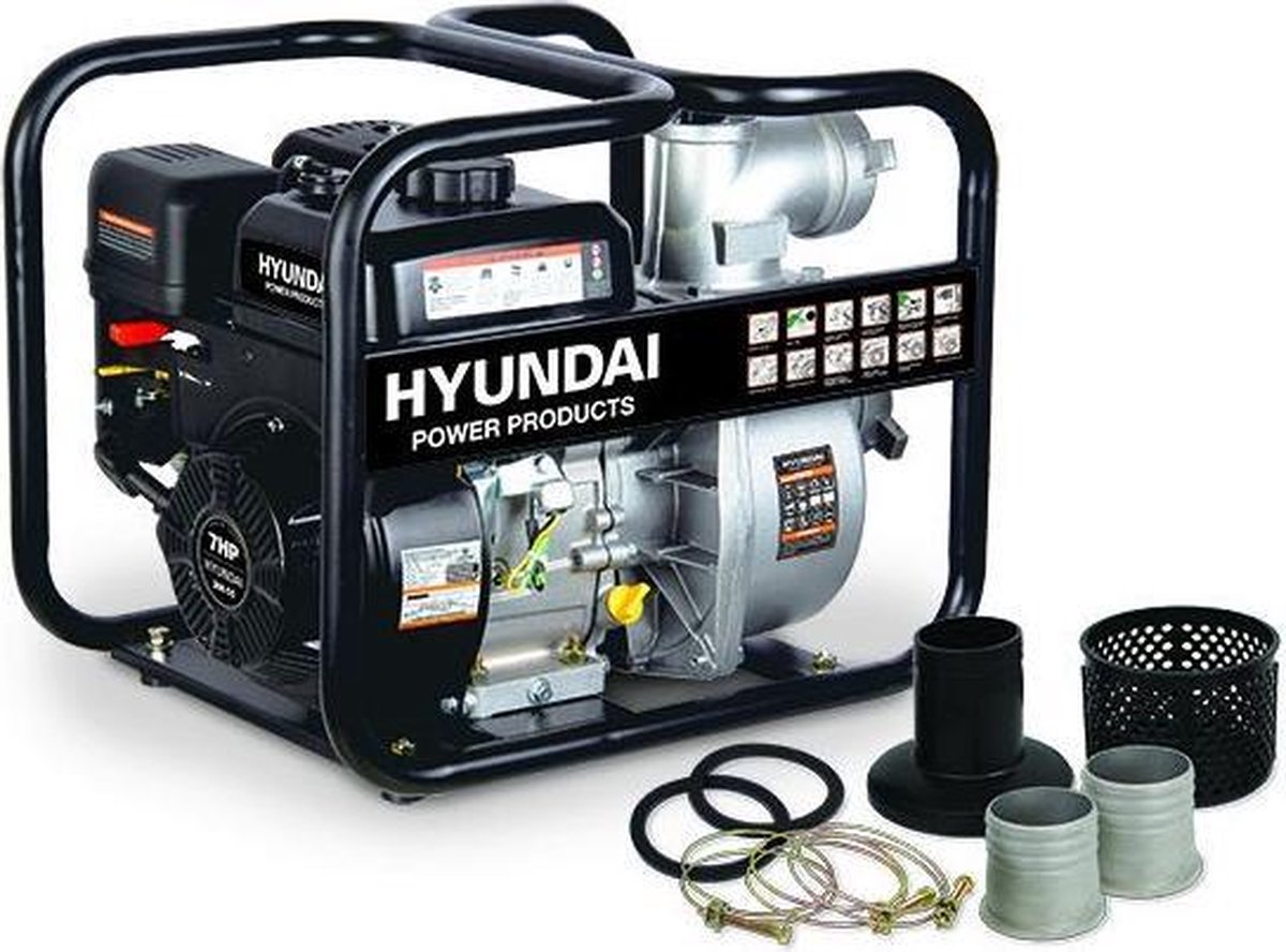 Hyundai 80Mm Schoonwaterpomp 208cc - 57647 - Grijs