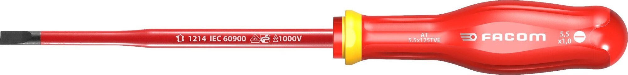 Facom Schroevendraaier Protwist Sleuf 4X100 Geïsoleerd 1000V-Slim - AT4X100TVE