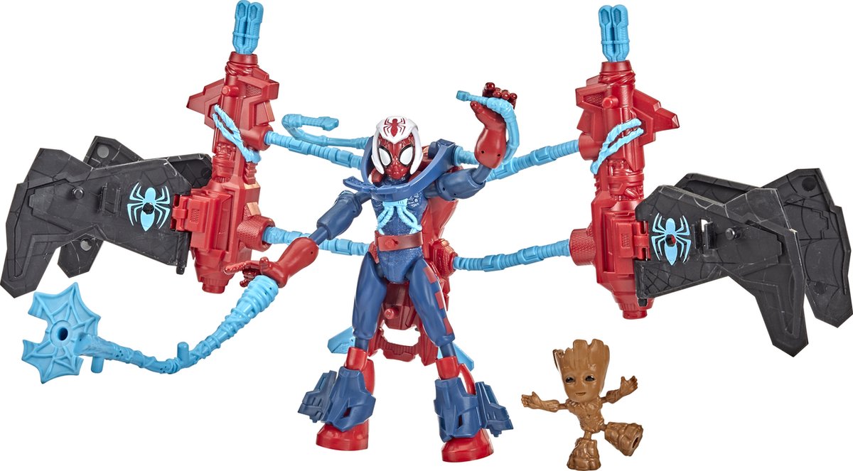 Top1Toys Spiderman Bend N Flex Space Mission Flex Jet