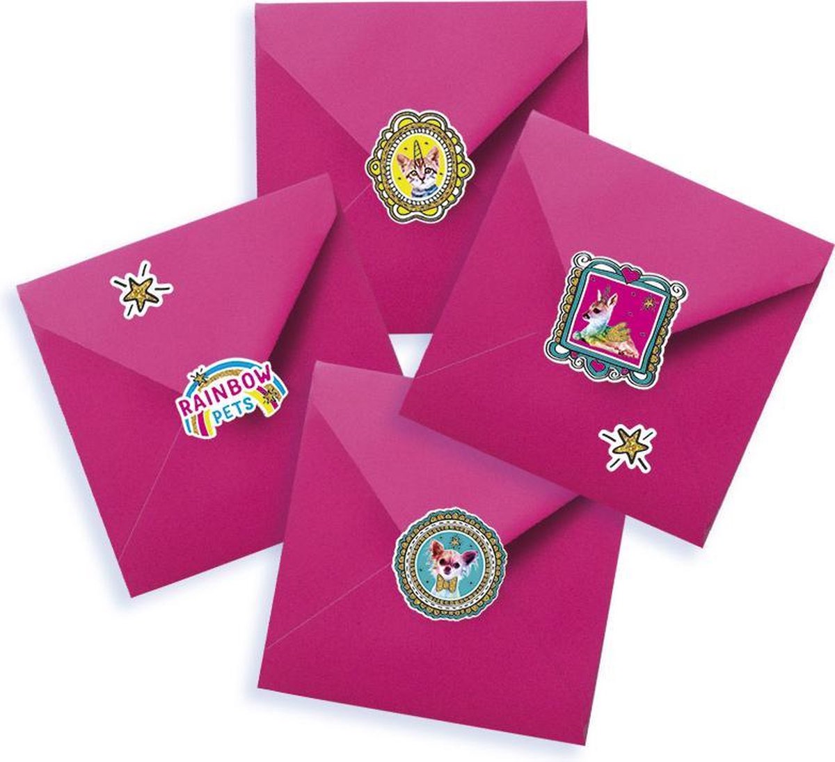 Totum kaarten Diamond Painting Rainbow Pets 800+ steentjes