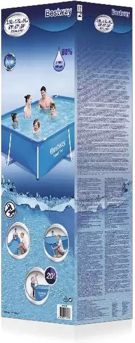 Bestway Steel Pro Zwembad Rechthoek - 259 X 170 X 61 CM - Blauw